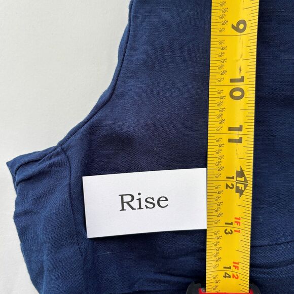 Ann Taylor Womens Linen Blend Shorts 6 Coastal Beach Summer Minimalist Preppy - Picture 8 of 9